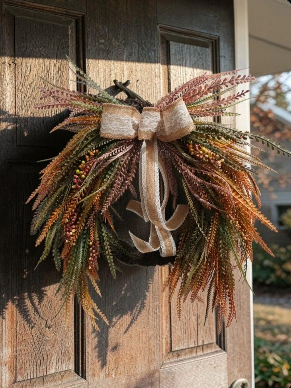 Harvest Hearth fall floral wreath